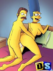 Edna Krabappel and Marge Simpson are two willing whores